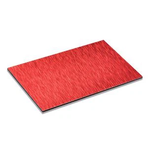 Sarkans matēts alumīnija kompozītmateriālu panelis